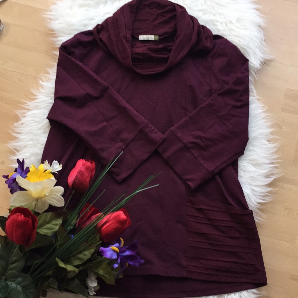 Gorgeous Color Button Down Back Top - image 1